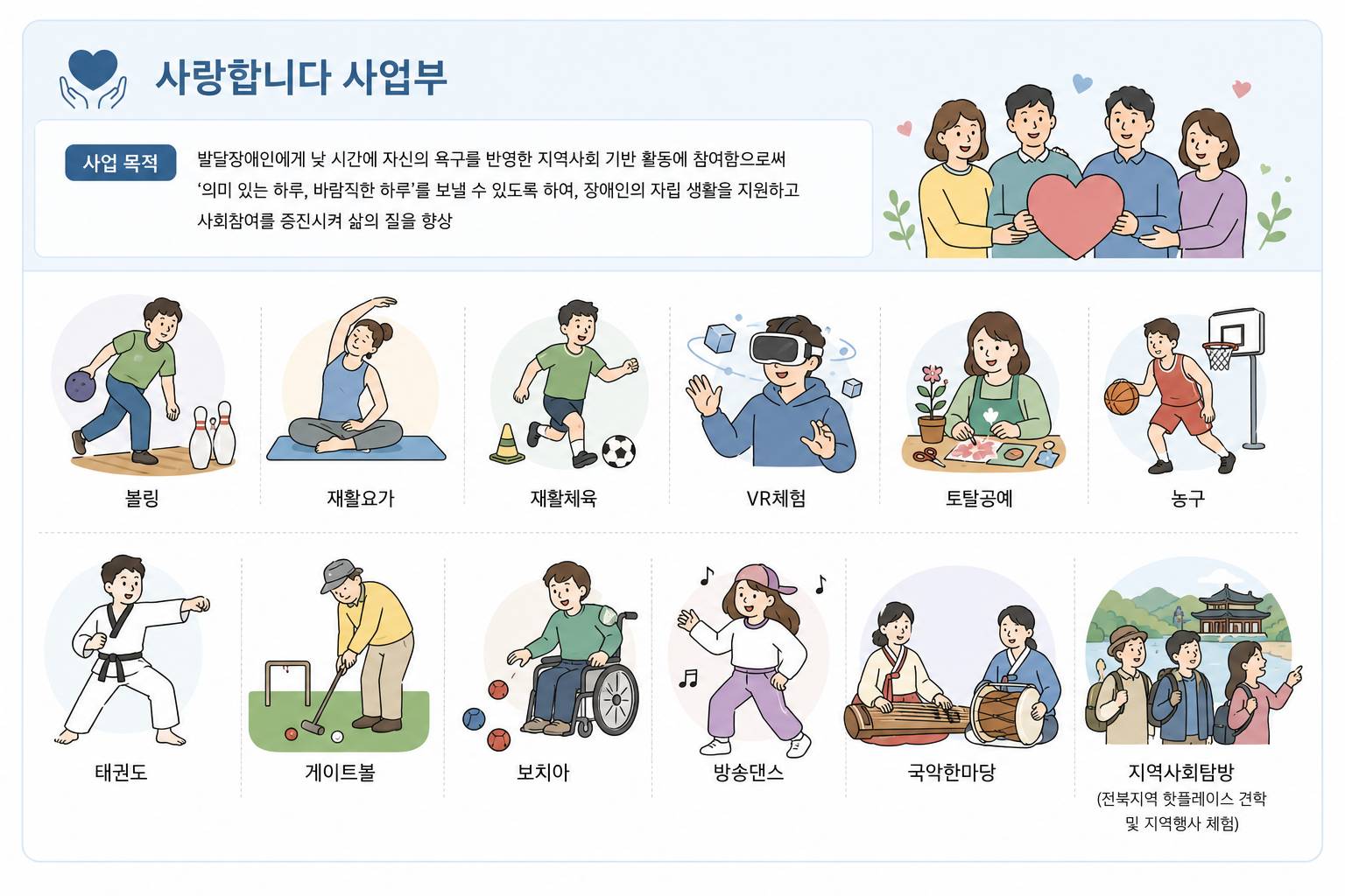 한 장으로 보는 성인 주간활동 서비스